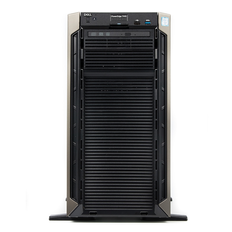 戴尔（DELL）PowerEdge T440 塔式服务器主机深度学习ERP数据托管台式电脑主机 1*铜牌3204 6核 1.9G 16G内存/2*2TB SAS/H330